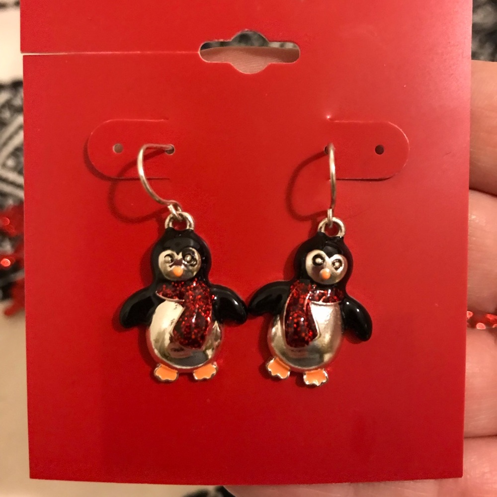 Penguin Christmas Holiday Earrings